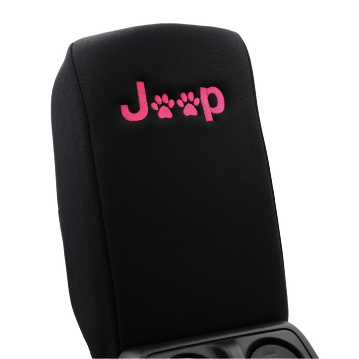 Armrest cover Jeep Paw Print Hot Pink