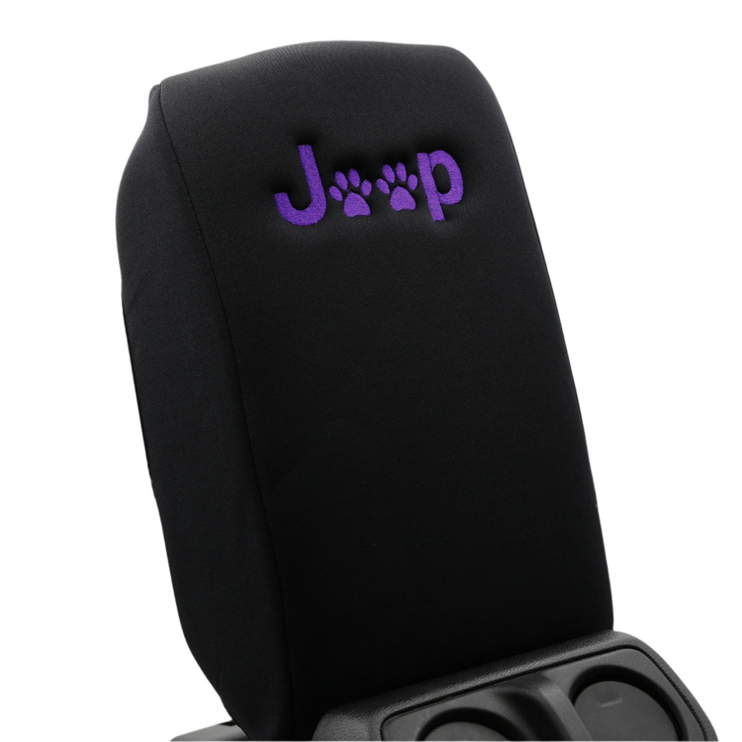 Armrest cover Jeep Paw Print Purple - Closest to Purple Reign