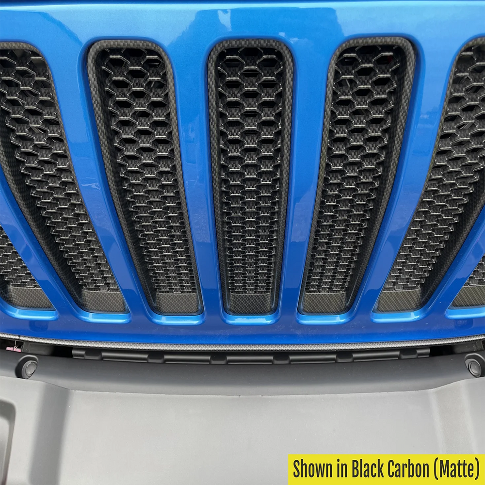 Black Carbon Grille Mesh and Trim