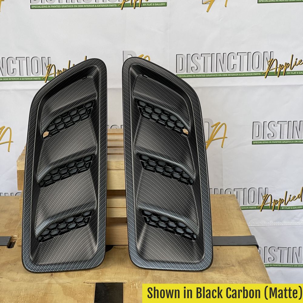 Hood Vent Black Carbon Matte Finish OEM