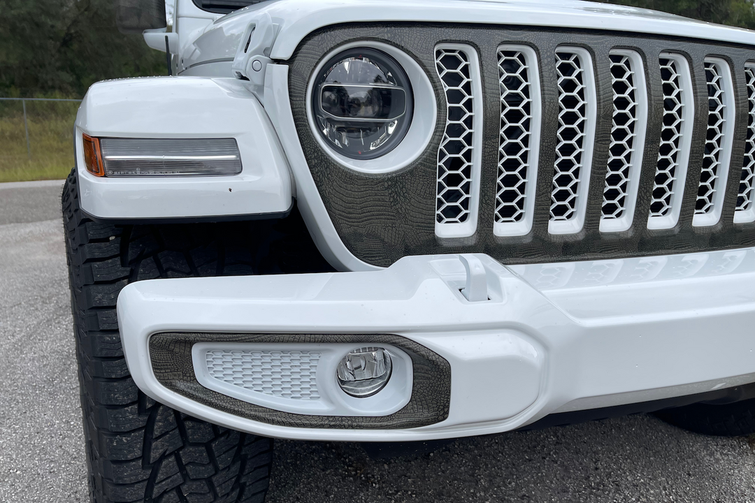 Hydrographic classic grille gator paint and pattern 